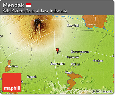 Physical 3D Map of Mendak