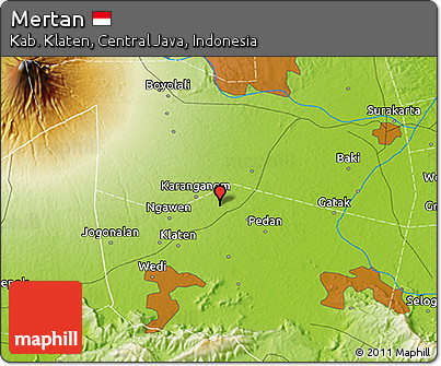 Physical 3D Map of Mertan