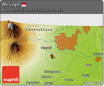 Physical 3D Map of Miliran