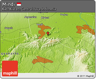 Physical 3D Map of Mindi