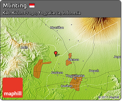 Physical 3D Map of Mlinting