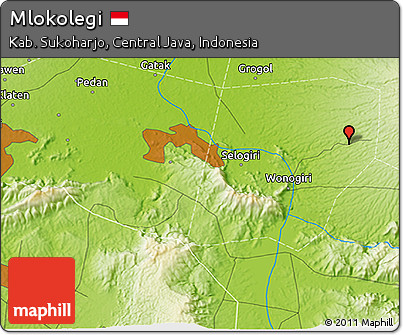 Physical 3D Map of Mlokolegi