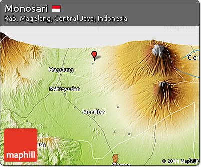 Physical 3D Map of Monosari