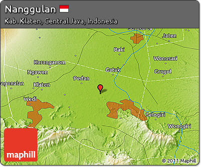 Physical 3D Map of Nanggulan