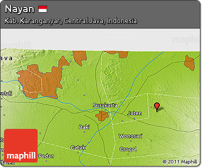 Physical 3D Map of Nayan