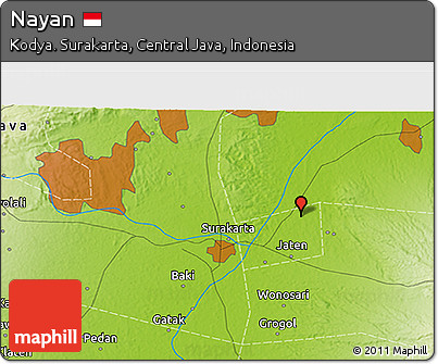 Physical 3D Map of Nayan