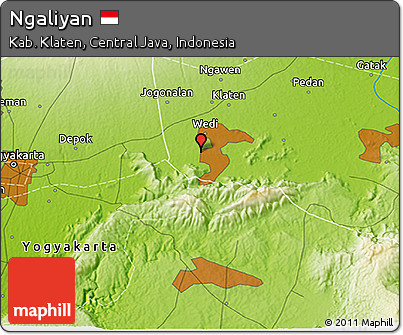 Physical 3D Map of Ngaliyan