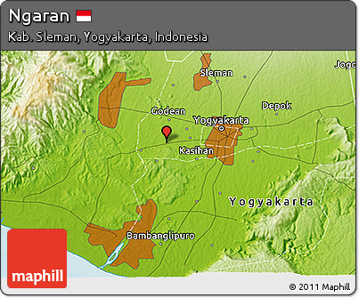 Physical 3D Map of Ngaran