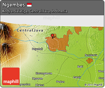 Physical 3D Map of Ngembes