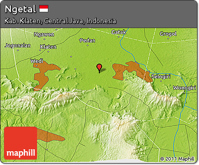 Physical 3D Map of Ngetal