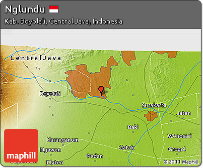 Physical 3D Map of Nglundu
