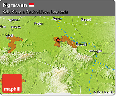 Physical 3D Map of Ngrawan