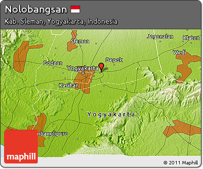 Physical 3D Map of Nolobangsan