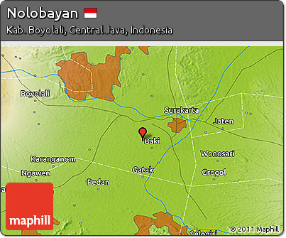Physical 3D Map of Nolobayan