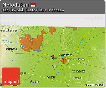 Physical 3D Map of Nolodutan