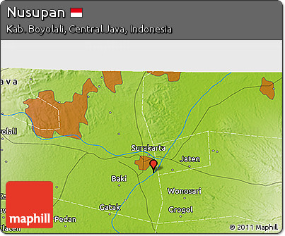 Physical 3D Map of Nusupan