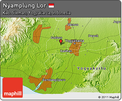 Physical 3D Map of Nyamplung Lor
