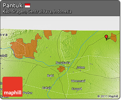 Physical 3D Map of Pantuk
