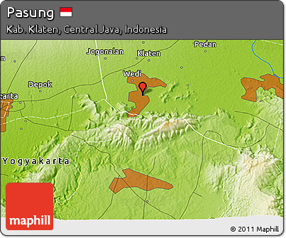 Physical 3D Map of Pasung