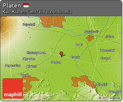 Physical 3D Map of Platen