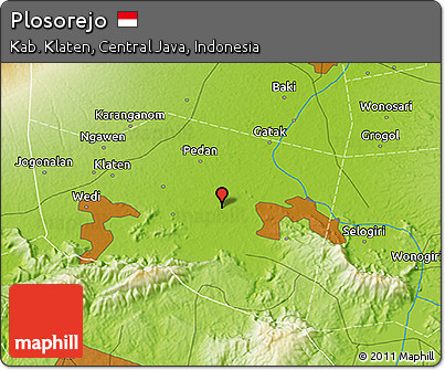 Physical 3D Map of Plosorejo