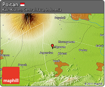 Physical 3D Map of Poitan
