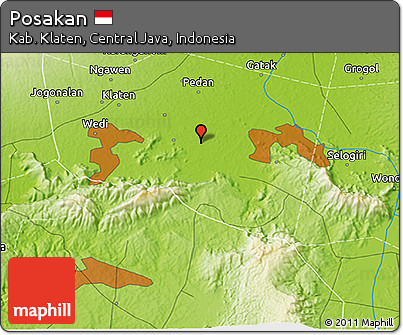 Physical 3D Map of Posakan
