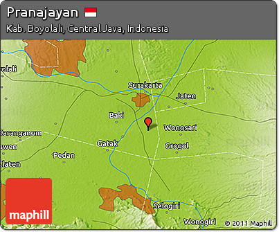 Physical 3D Map of Pranajayan