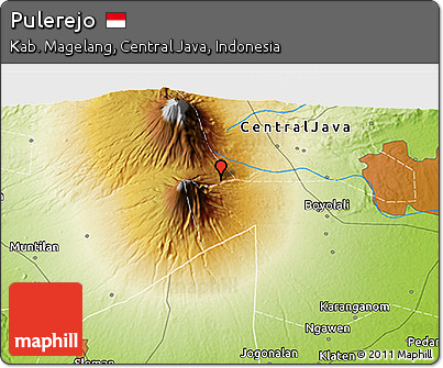 Physical 3D Map of Pulerejo