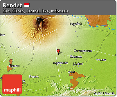 Physical 3D Map of Randet