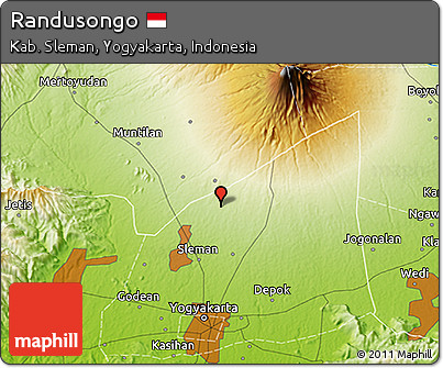 Physical 3D Map of Randusongo