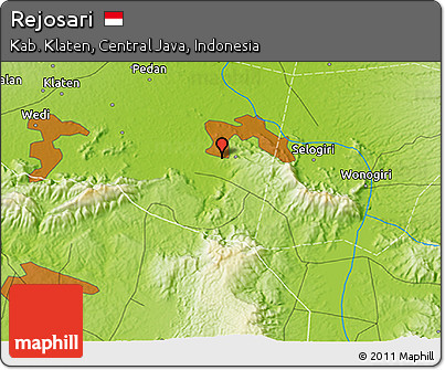 Physical 3D Map of Rejosari