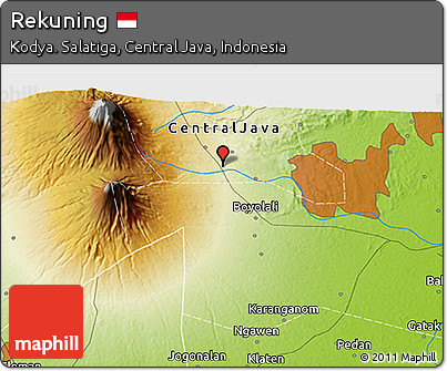 Physical 3D Map of Rekuning