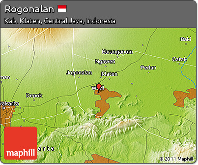 Physical 3D Map of Rogonalan