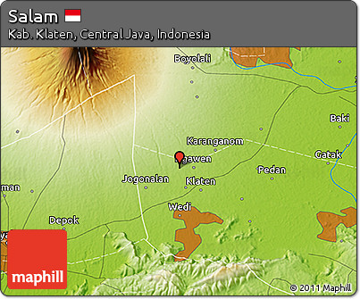 Physical 3D Map of Salam