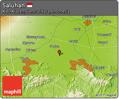 Physical 3D Map of Saluhan