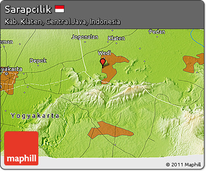 Physical 3D Map of Sarapcilik