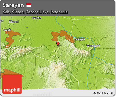 Physical 3D Map of Sareyan