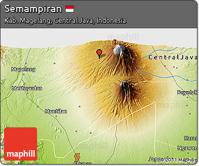 Physical 3D Map of Semampiran