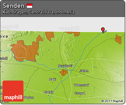 Physical 3D Map of Senden