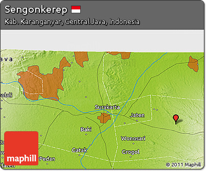 Physical 3D Map of Sengonkerep