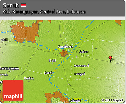 Physical 3D Map of Serut