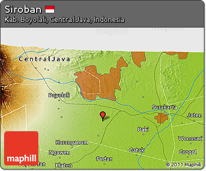 Physical 3D Map of Siroban