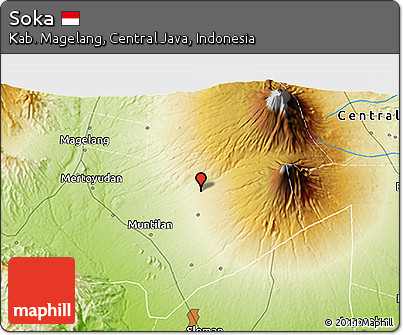 Physical 3D Map of Soka