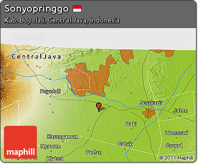 Physical 3D Map of Sonyopringgo