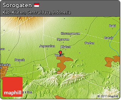 Physical 3D Map of Sorogaten