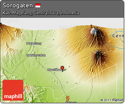 Physical 3D Map of Sorogaten
