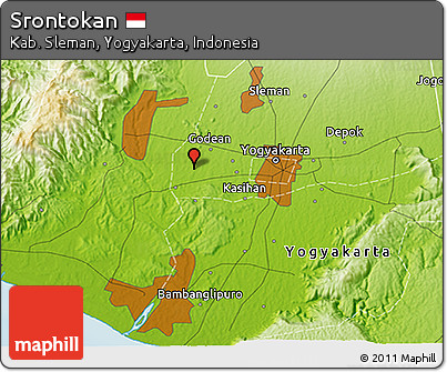 Physical 3D Map of Srontokan