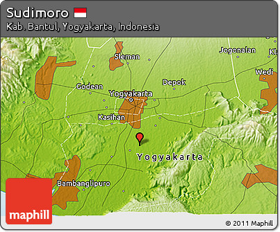 Physical 3D Map of Sudimoro