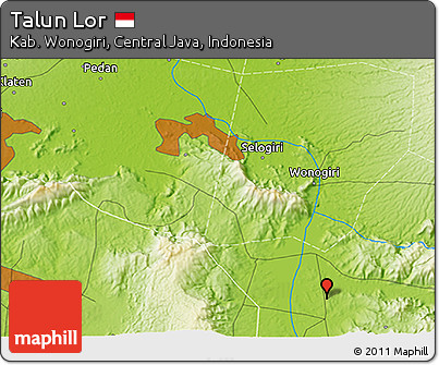 Physical 3D Map of Talun Lor